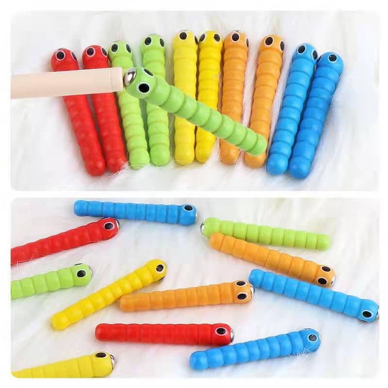 Woodworking Kids Toys - Giocattoli educativi Montessori in legno bacchetta