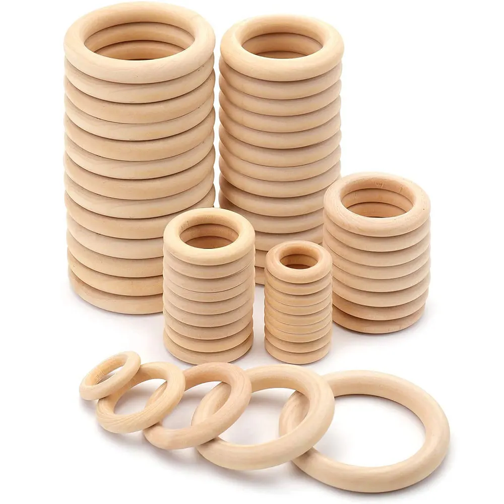 Woodworking Joint Types - Anelli in Legno Massello Non Finiti