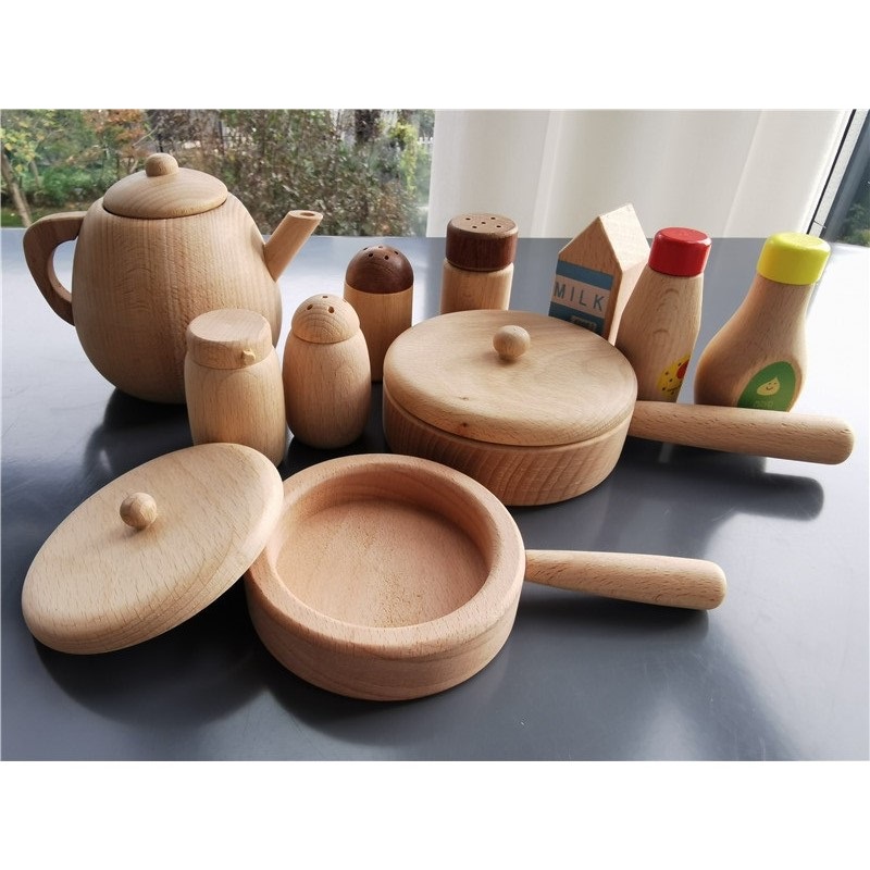 Woodworking Kids Toys - Bambini giocattolo di legno Montessori Unpaint