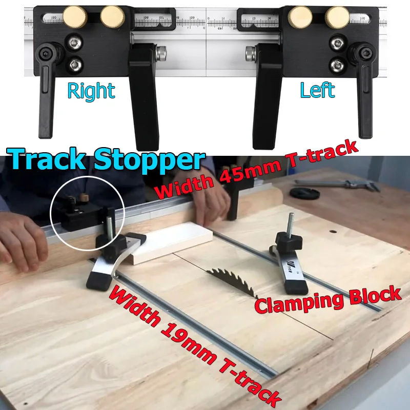 Woodworking Routers - Binario per mitra con scanalatura scorrevole
