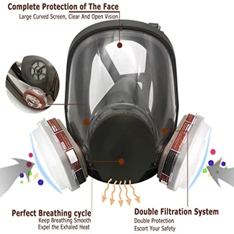 Woodworking Respirator - Maschera Antigas a Pieno Facciale di