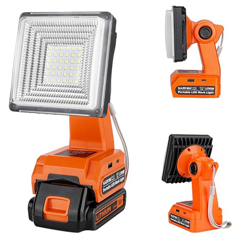 Black+Decker Tool Cordless - Lampada da lavoro a LED da