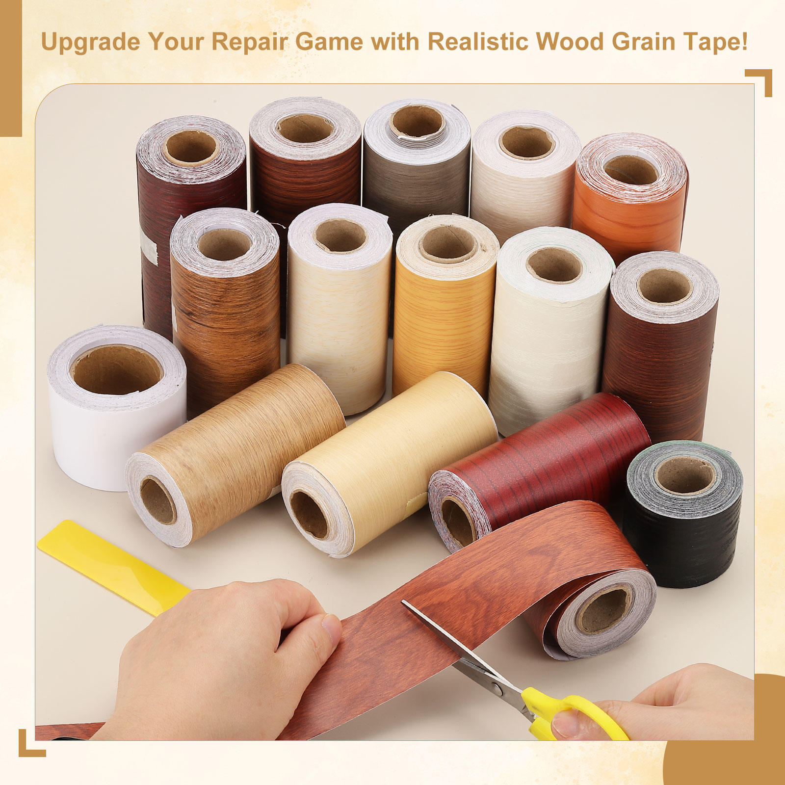 Xfasten Woodworking Tape - Nastro Adesivo per Riparazione Legno 10