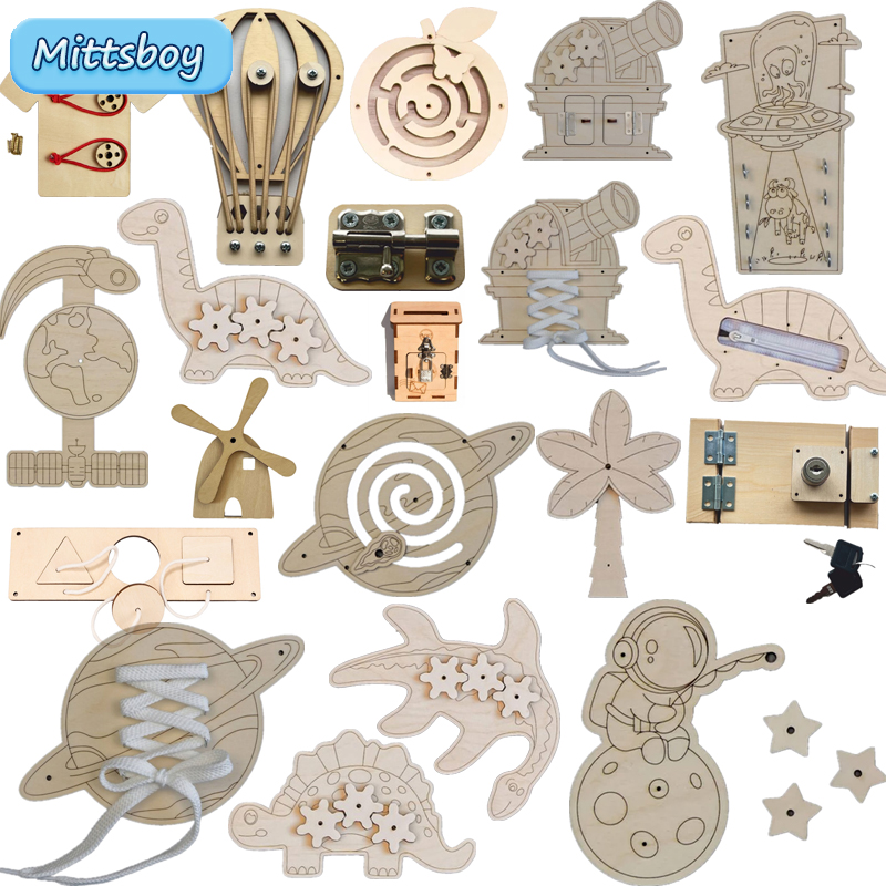 Woodworking Kids Toys - Accessori per la tavola occupata Montessori