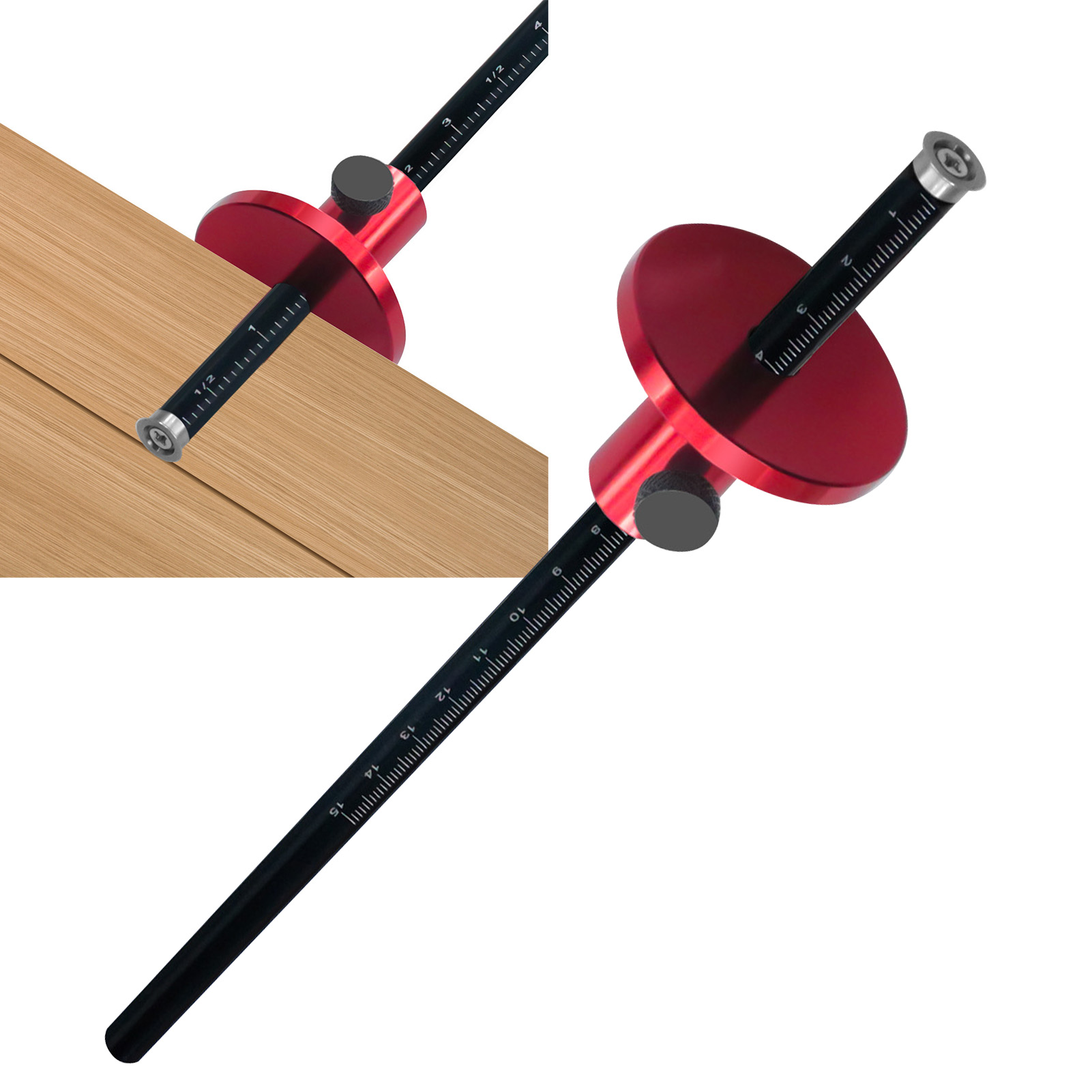 Woodworking Marking Gauge - Tracciatore per Legno con Ruota Europea,