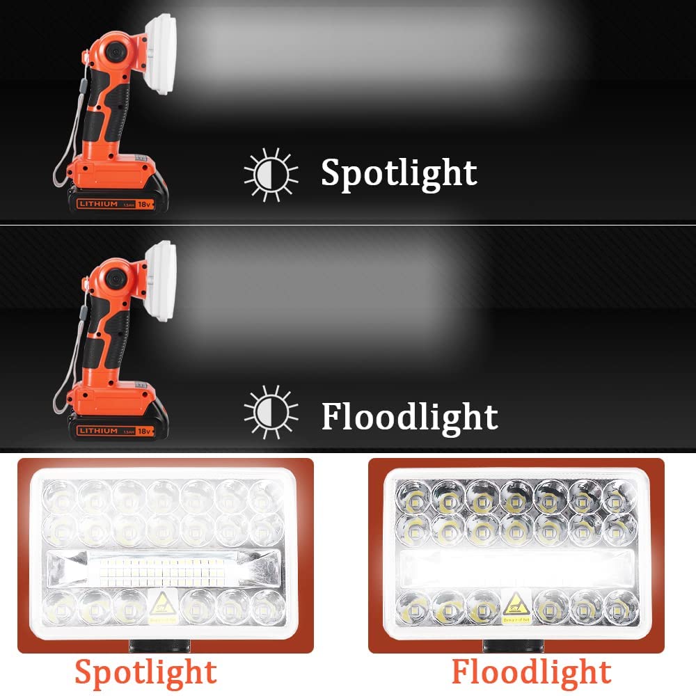 Lampada da lavoro a 5 pollici  - Black+Decker Tool Cordless recensione e prezzo