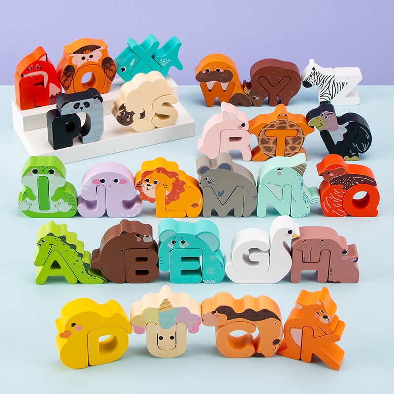 26 Pezzi di Blocchi Alfabetici - Woodworking Kids Toys recensione e prezzo
