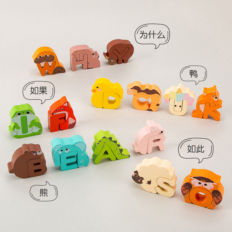 26 Pezzi di Blocchi Alfabetici - Woodworking Kids Toys recensione e prezzo