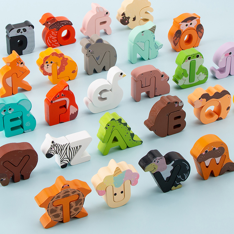 26 Pezzi di Blocchi Alfabetici - Woodworking Kids Toys recensione e prezzo