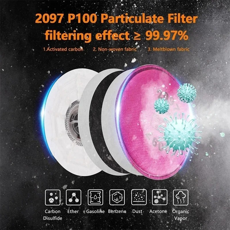 2091 2097 Filtro antiparticola - Woodworking Respirator recensione e prezzo
