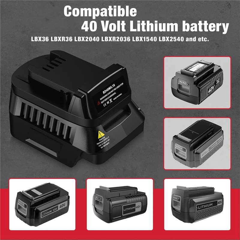 B62B-Adattatore batteria per u - Black+Decker Tool Cordless recensione e prezzo