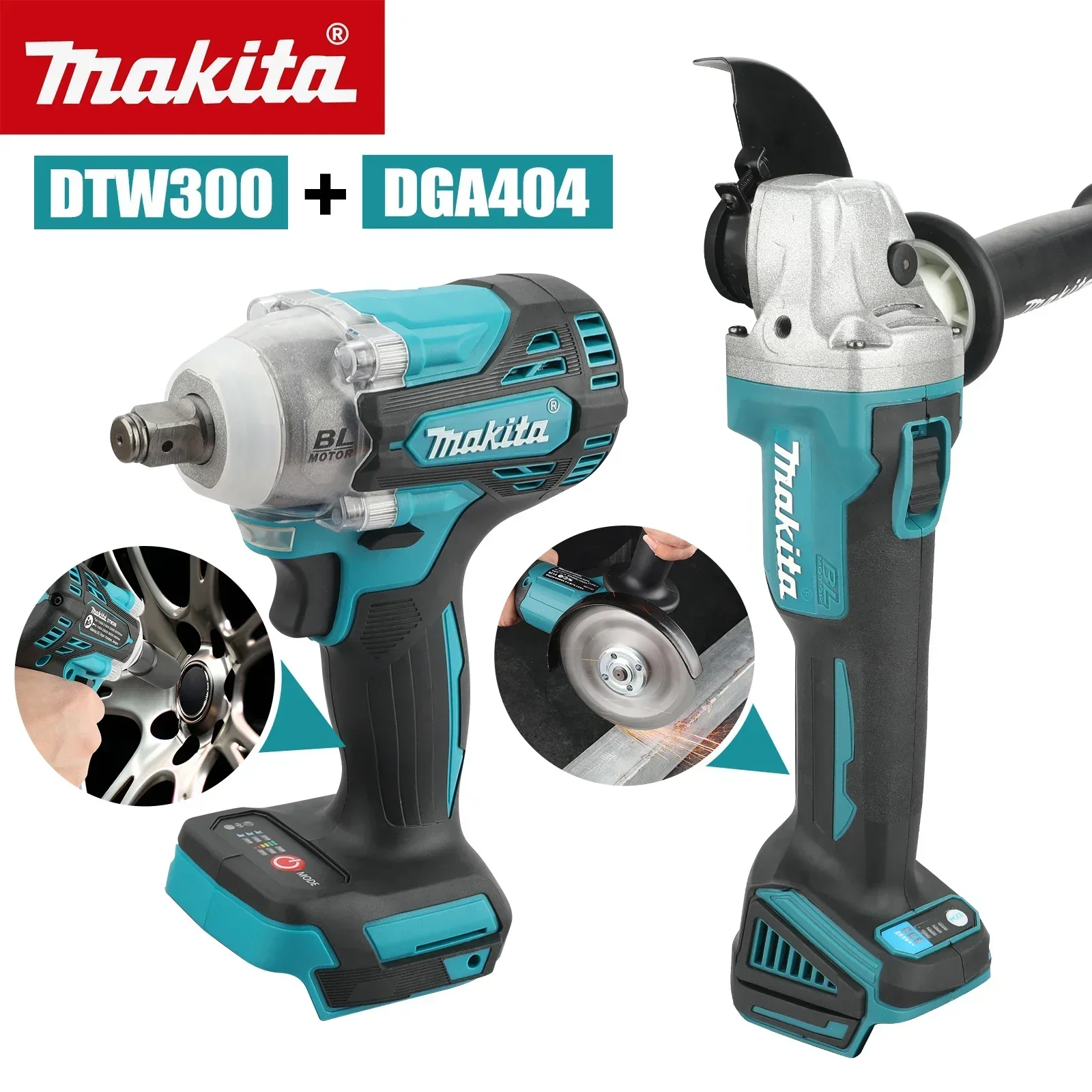 Makita DTW300 DGA404: set comb - Makita Drill Dtw300 recensione e prezzo