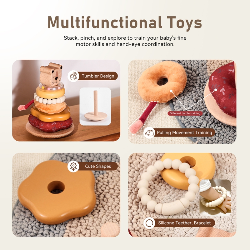 0-12 Mesi di Cotone Sonaglio G - Woodworking Kids Toys recensione e prezzo