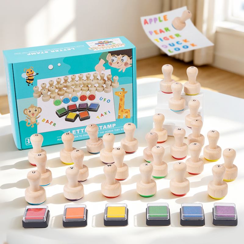Set di 26 Timbri in Legno con  - Woodworking Kids Toys recensione e prezzo